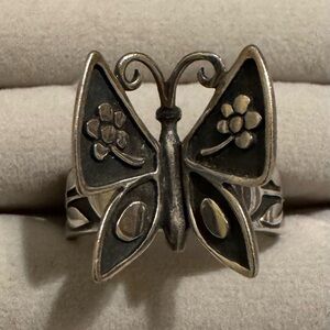 Silver Butterfly Ring